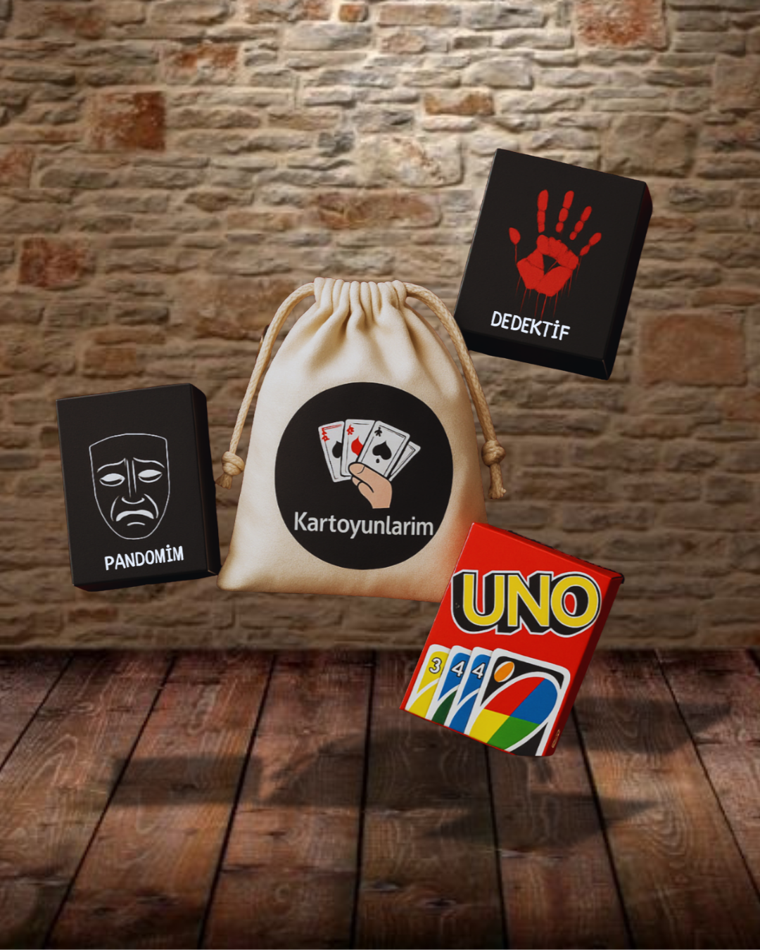 3 FARKLI KART OYUNU TEK KESEDE  " 3'LÜ PAKET "(Özel Kese Hediyeli)