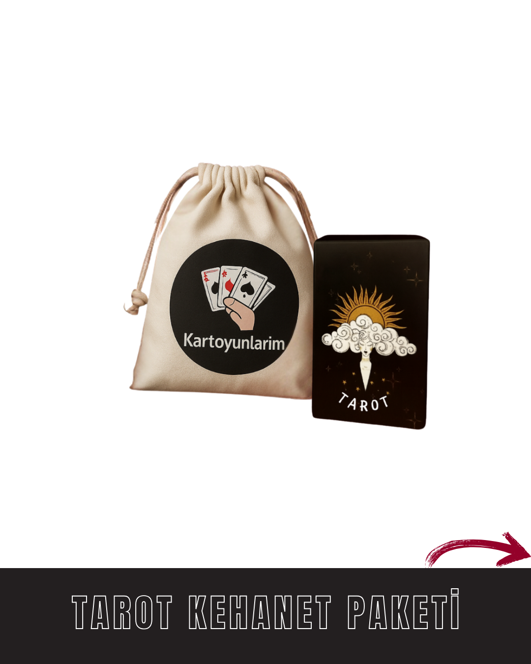 "TAROT KARTLARI" (Premium Kese Hediyeli)