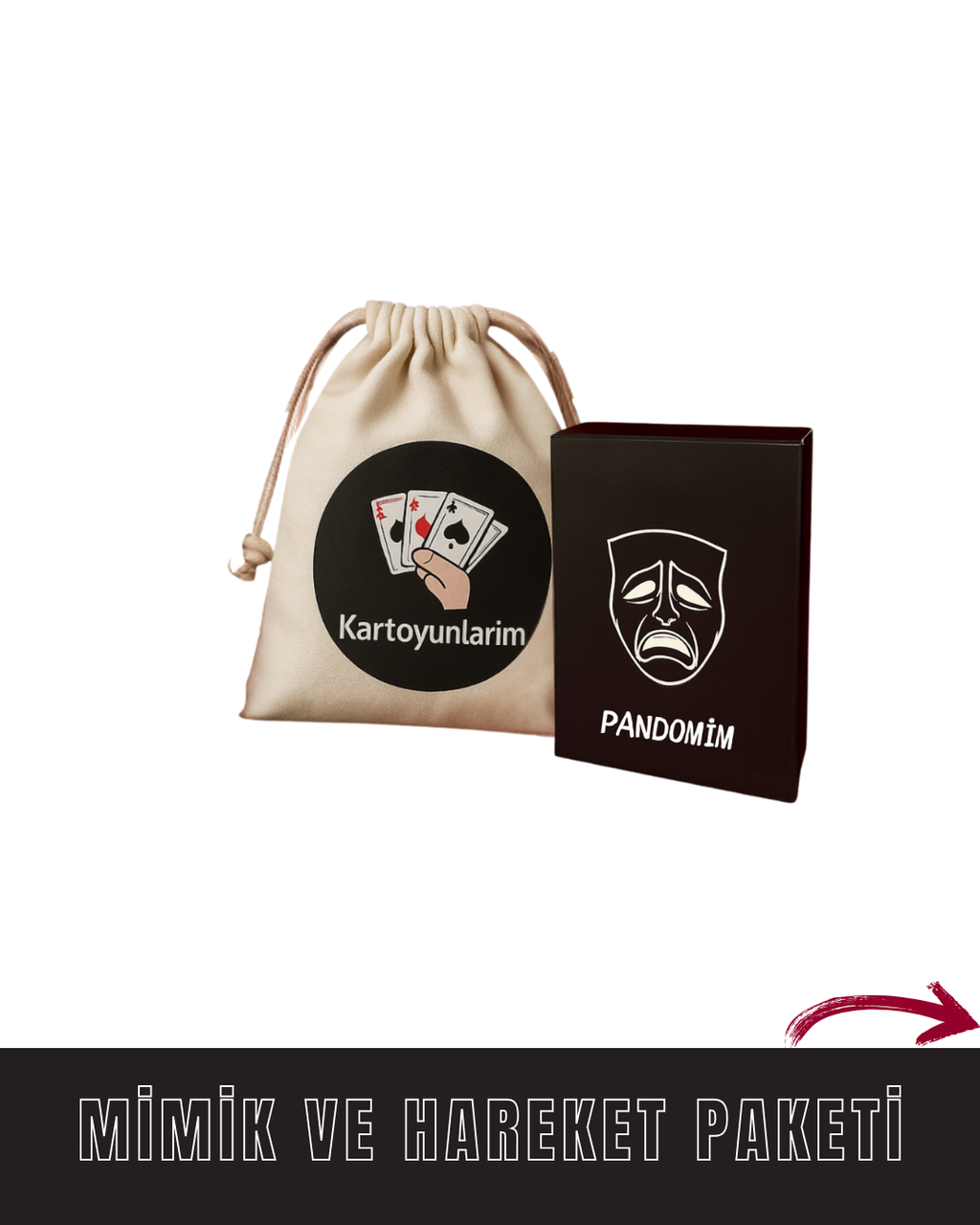 " PANDOMİM " KART OYUNU (Premium Kese Hediyeli)